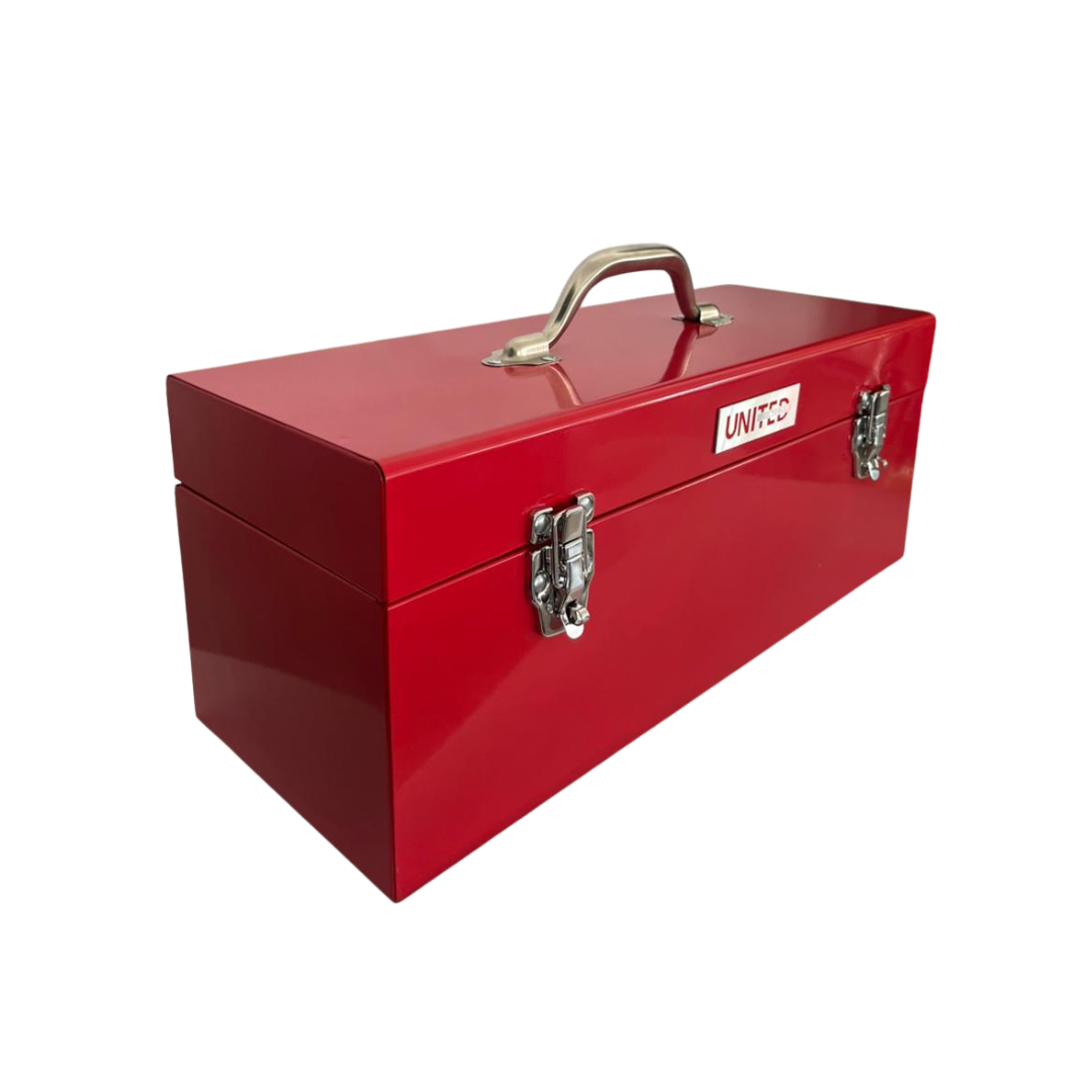 Caja metálica para herramientas con bandeja extraíble