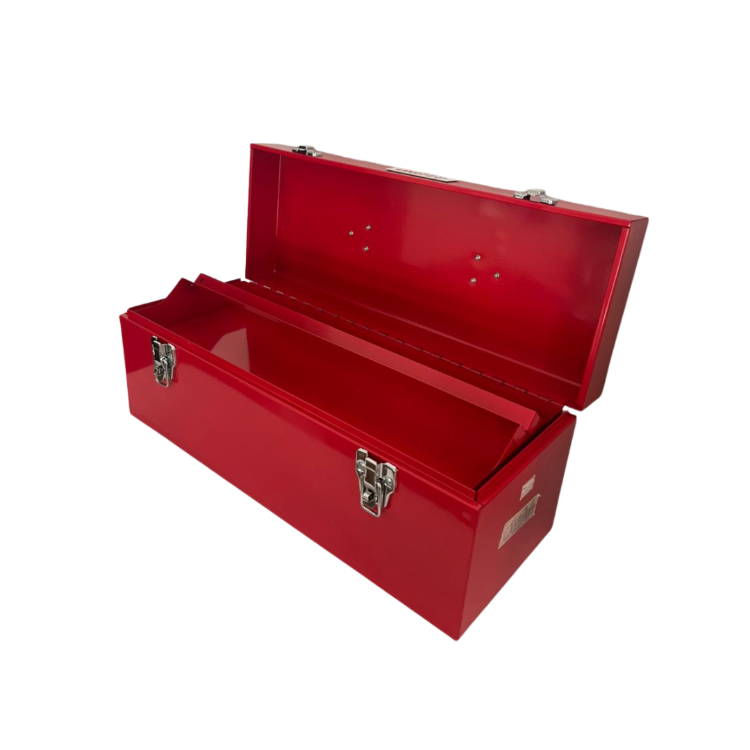 Caja metálica para herramientas con bandeja extraíble