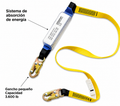 Eslinga de absorción sencilla gancho pequeño ANSI Z359.13 CE EN 354