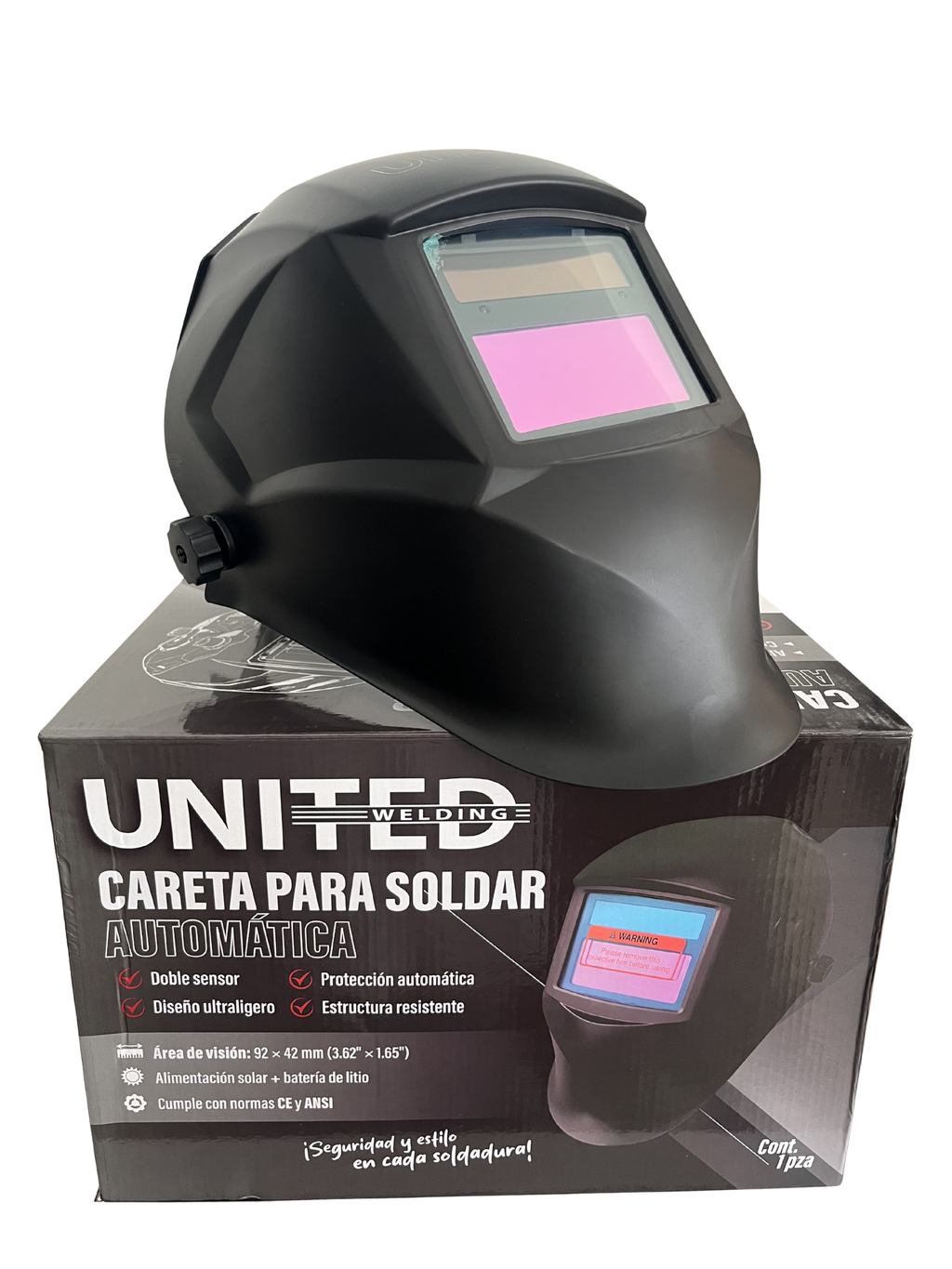 Careta para soldar 2 sensores