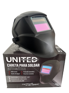 Careta para soldar 2 sensores negra. Certificación CE y ANSI