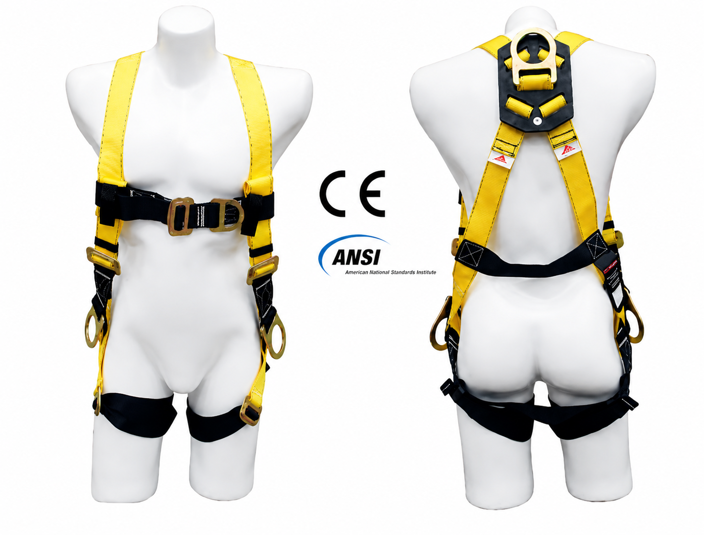 Arnés multipropósito 4 argollas tipo H.  Certificación ANSI/ASSE