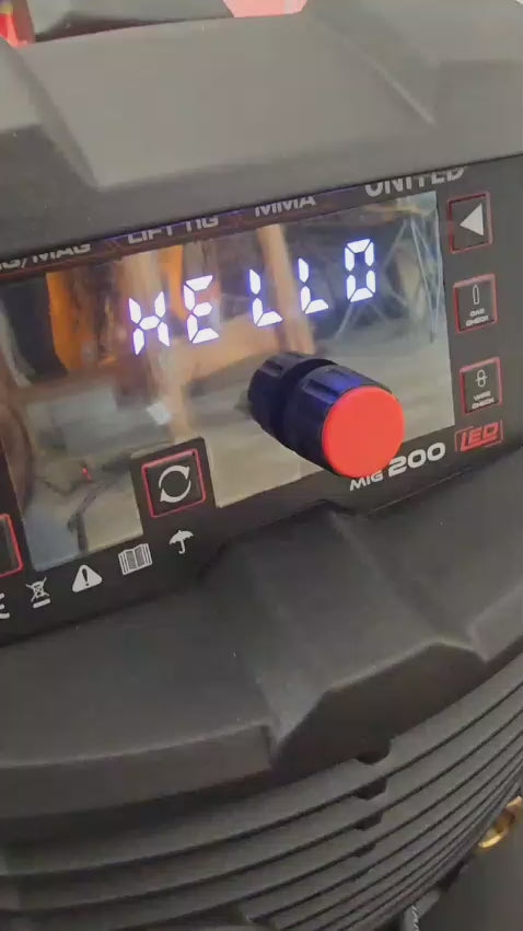 Soldador MIG multiproceso 200 A + carrete de alambre 5 kg